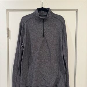 lululemon athletica Men's Gray Quarter-Zip Pullover